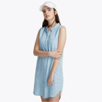 Mid-length denim skirt woman Spring/summer 2021 new thin high waisted slit hip wrap skirt A-line skirt