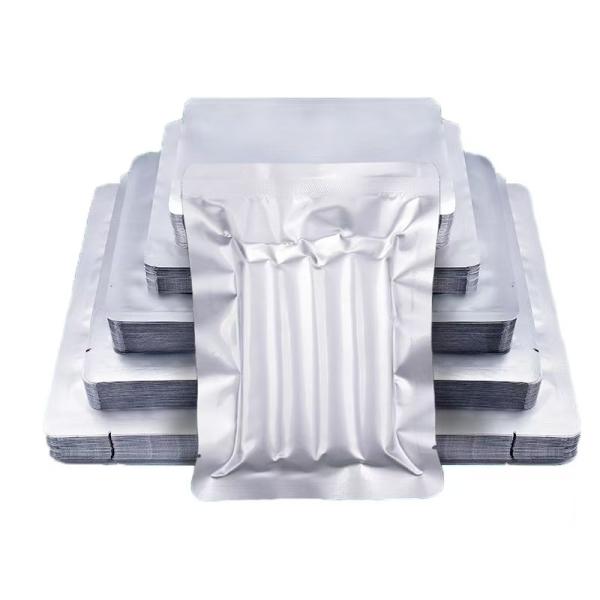 Aluminum Foil Three-Side Seal Bag Food Storage Bags - Disposable Freezer Bags for Sandwich, Snack, Gallon