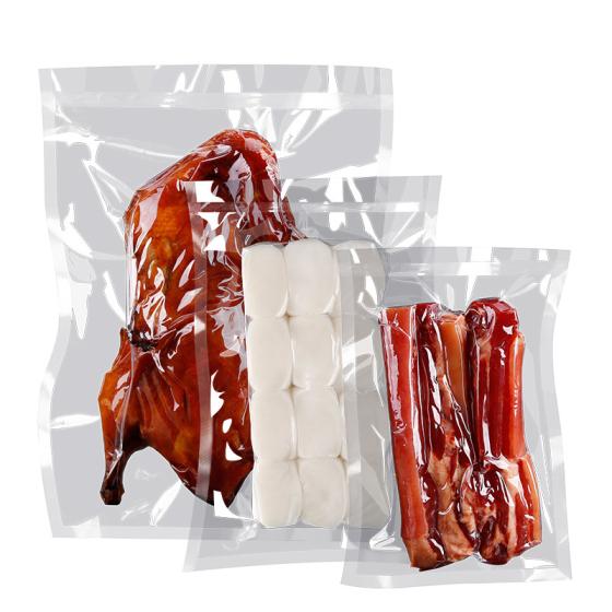 PET Transparent three-side sealed bags are suitable for storing food.